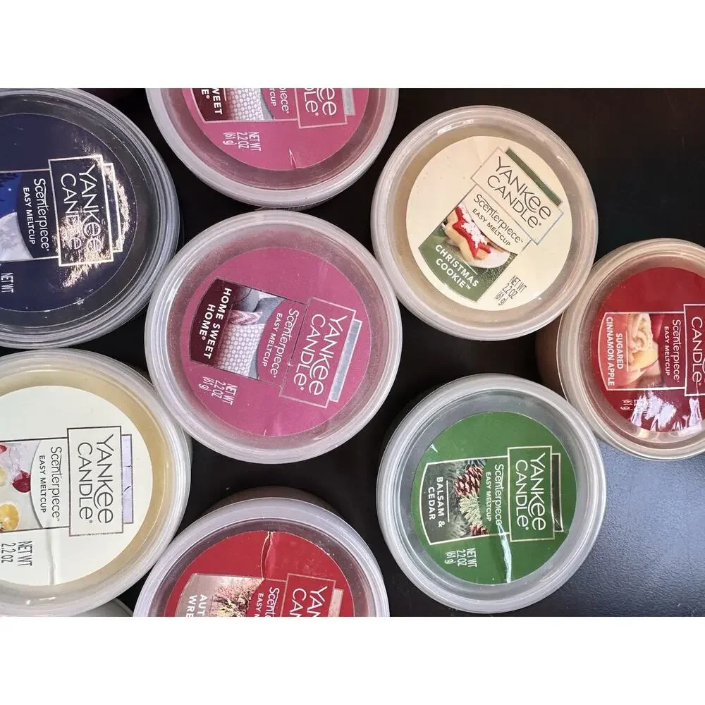 Lot Of 10 Yankee Candle Scenterpiece Easy Melt Cups 2.2oz (3 Discontinued Scents